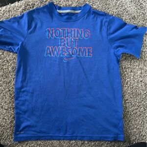 Blue Nike shirt